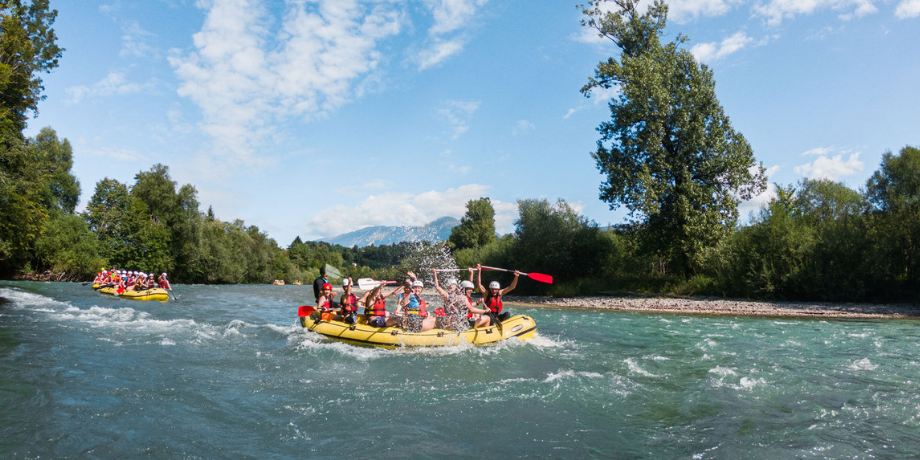 Raften in Bled, Slovenië 