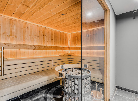 De sauna in Domaine des Officiers in Vielsalm