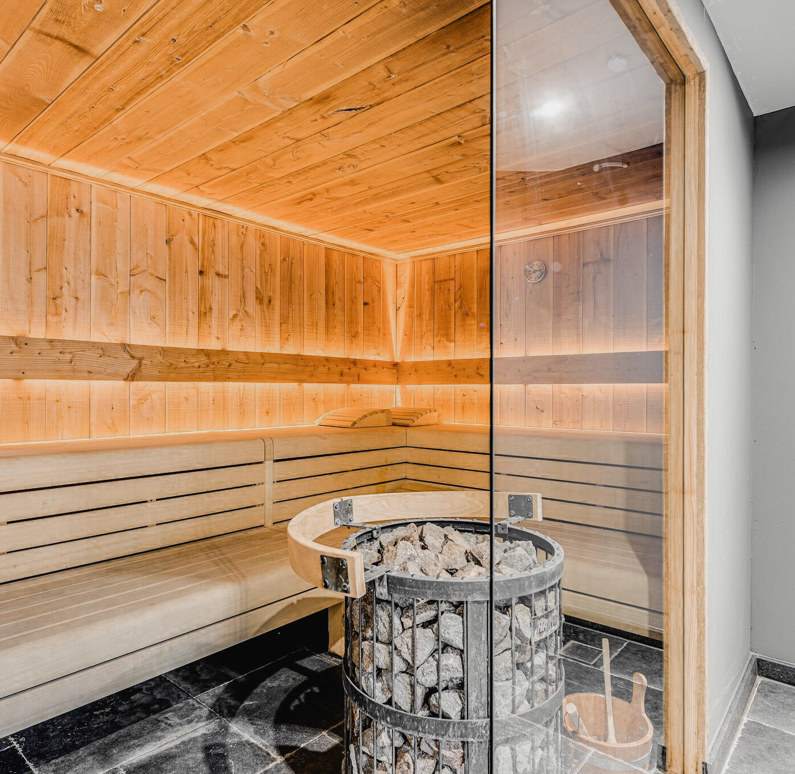 De sauna in Domaine des Officiers in Vielsalm