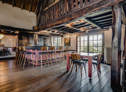 De woonkamer van Domaine des Officiers in Vielsalm